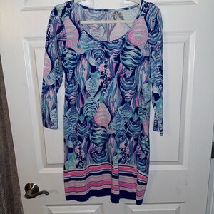 Colorful Abstract Print Dress